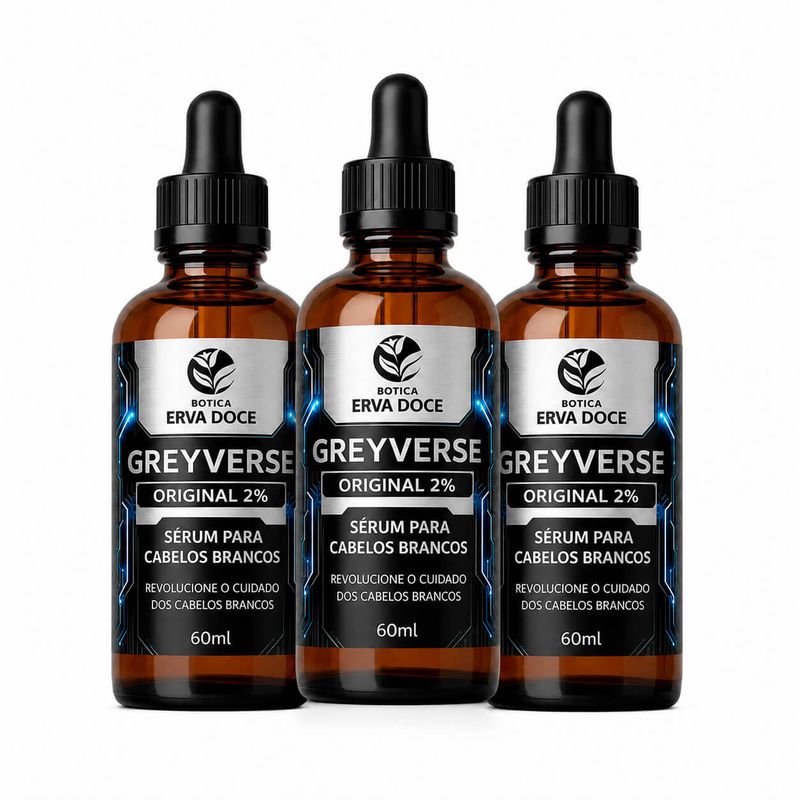 Kit Tratamento Contínuo 3 Meses – Greyverse Original 2% 60ml