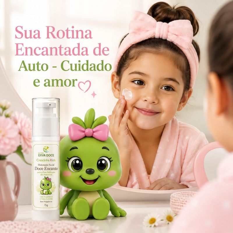 Hidratante Facial Doce Encanto 15g - Crescinha Kids 