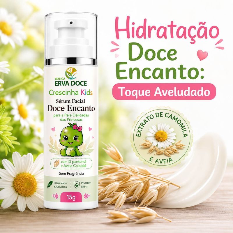 Kit Crescinha Encanto de Cuidados Skincare Natural Meninas