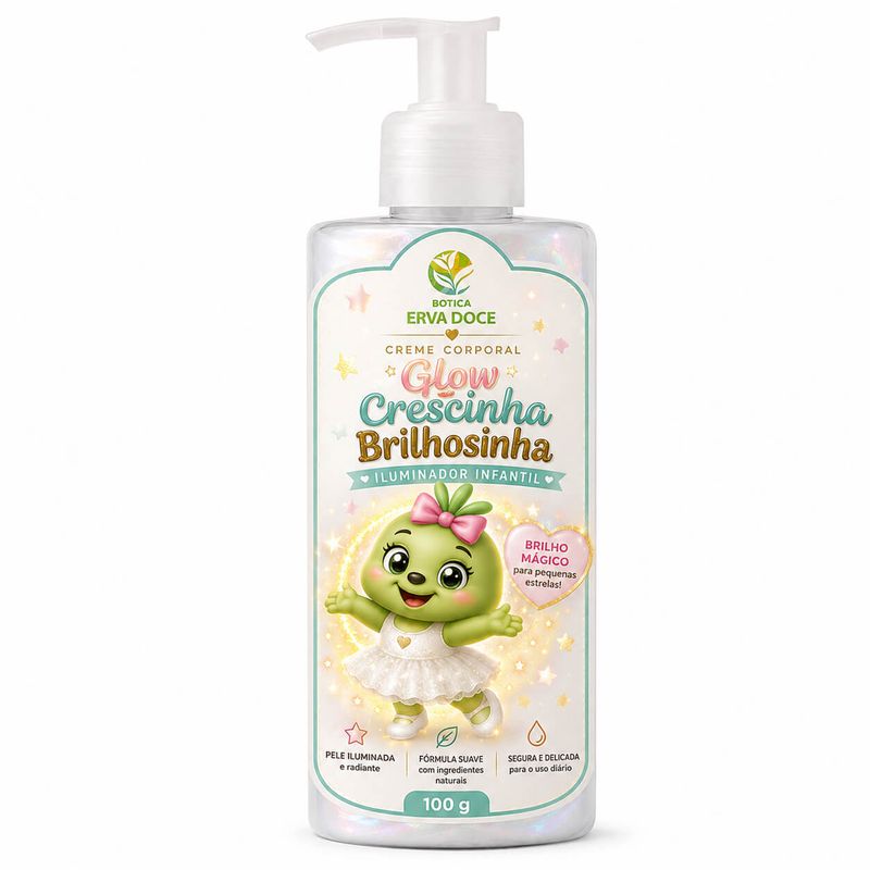 Creme Corporal Glow Crescinha – Rotina Encantada 100g