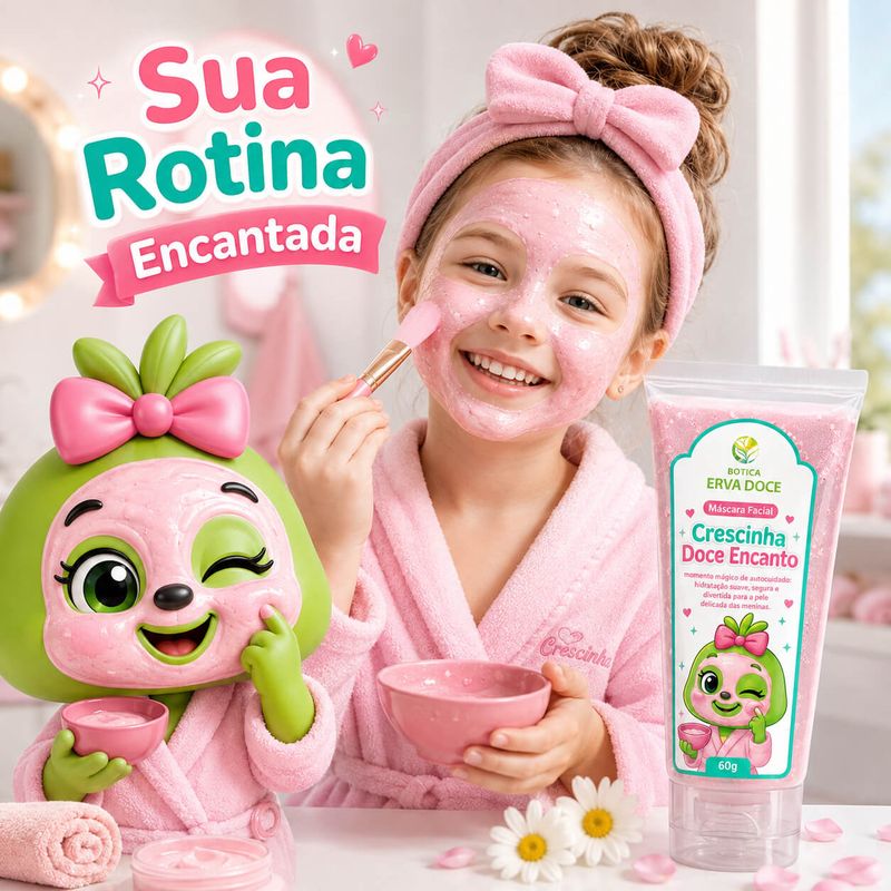 Mascara Facial Crescinha Kids Doce Encanto – 60g
