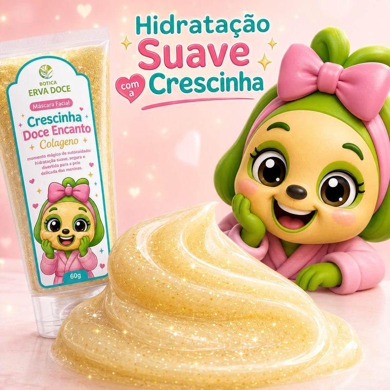 Máscara Facial Crescinha Colágeno Infantil – 60g