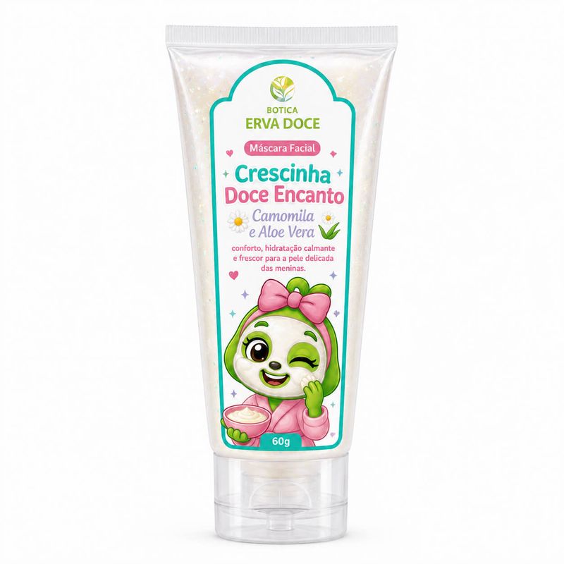 Máscara Facial Infantil  Crescinha Camomila e Aloe Vera – 60g