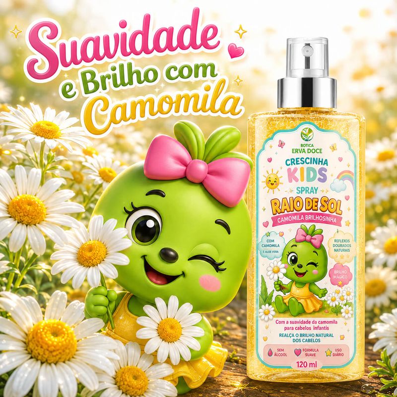 Spray Capilar Clareador  de Camomila Brilhosinha  - 120ml