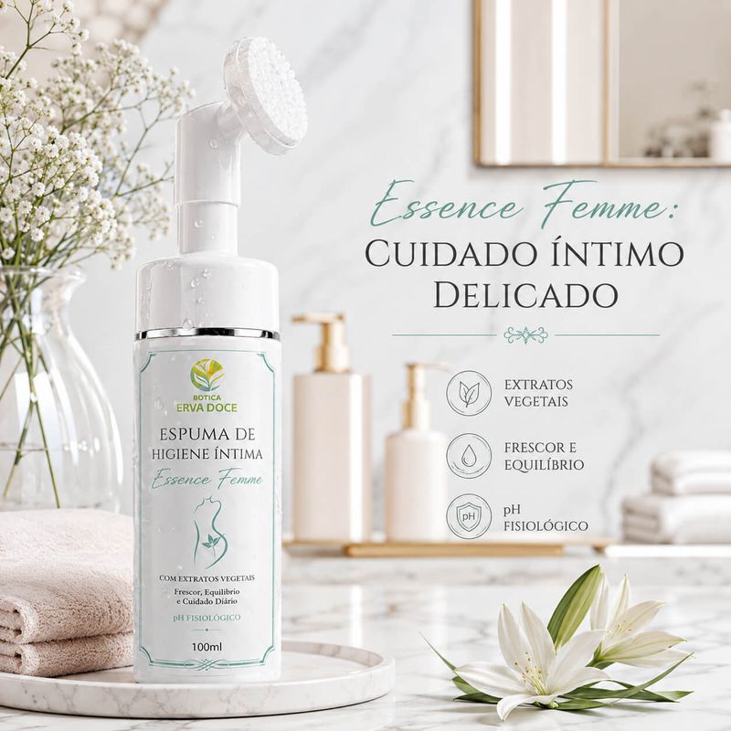 Espuma de Higiene Íntima Essence Femme - 100ml