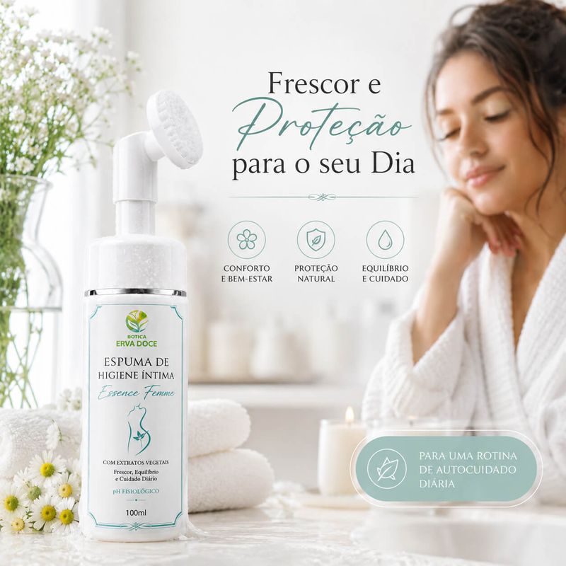 Espuma de Higiene Íntima Essence Femme - 100ml