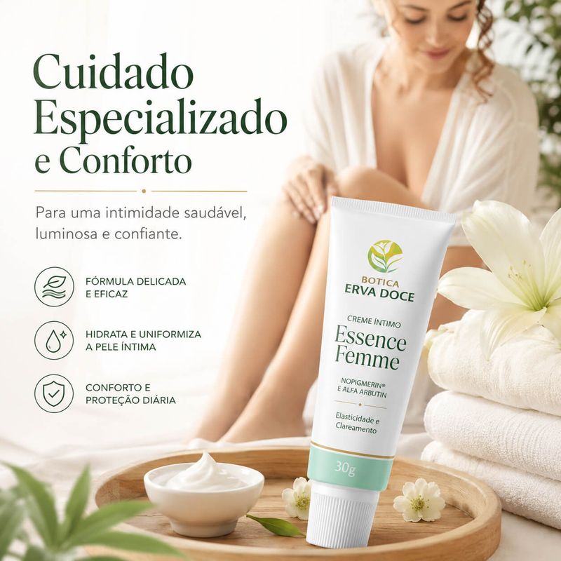 Creme Íntimo  Clareador Essence Femme -  30g