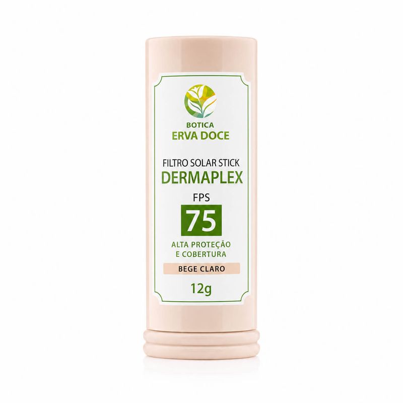 Filtro Solar Stick Dermaplex FPS 75 Bege Claro 12g