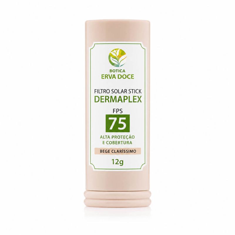 Filtro Solar Stick Dermaplex FPS 75 Bege Claríssimo  12g