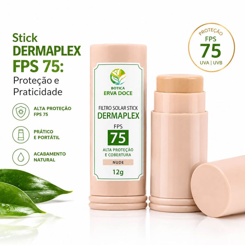 Filtro Solar Stick Dermaplex FPS 75 Nude  12g