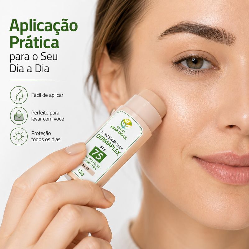 Filtro Solar Stick Dermaplex FPS 75 Nude  12g