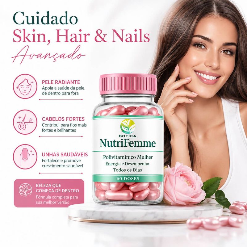 NutriFemme – Suporte Nutricional para a Vitalidade Feminina 60 caps