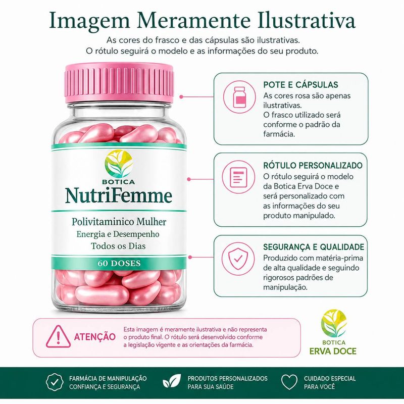 NutriFemme – Suporte Nutricional para a Vitalidade Feminina 60 caps