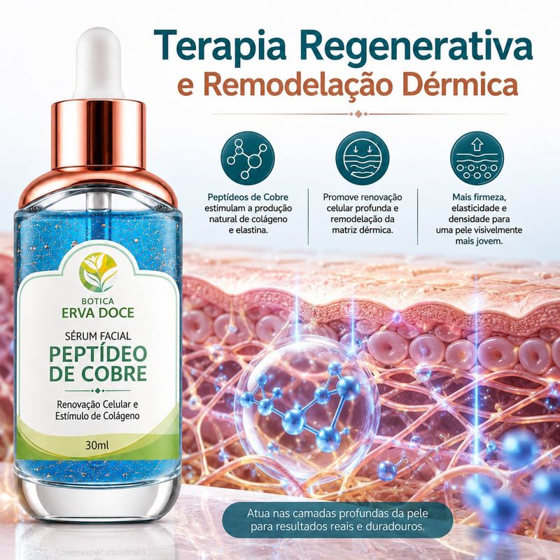 Sérum Facial com Peptídeo de Cobre  - 30ml