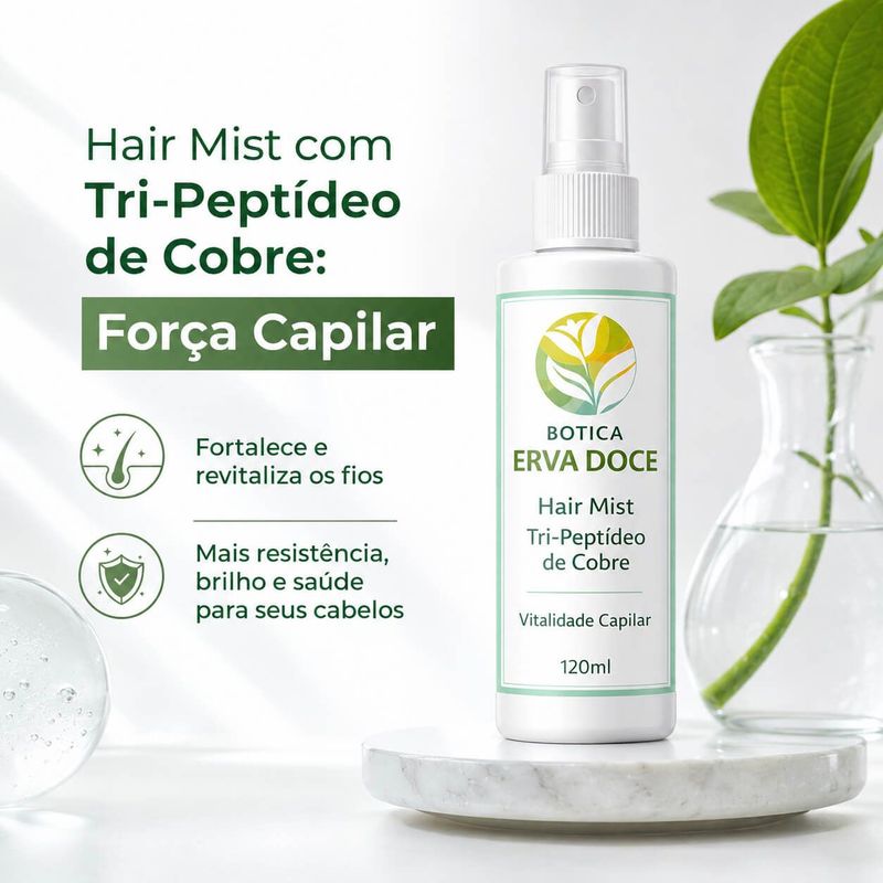Hair Mist Tri-Peptídeo de Cobre Vitalidade Capilar 120ml