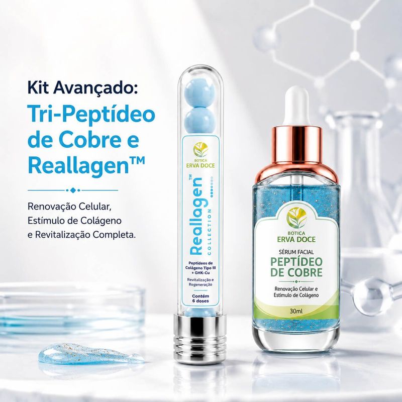 Kit Tratamento Avançado com Tri-Peptídeo de Cobre e Reallagen 