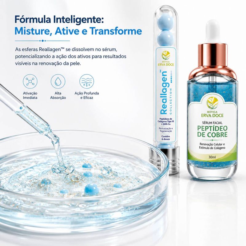 Kit Tratamento Avançado com Tri-Peptídeo de Cobre e Reallagen 