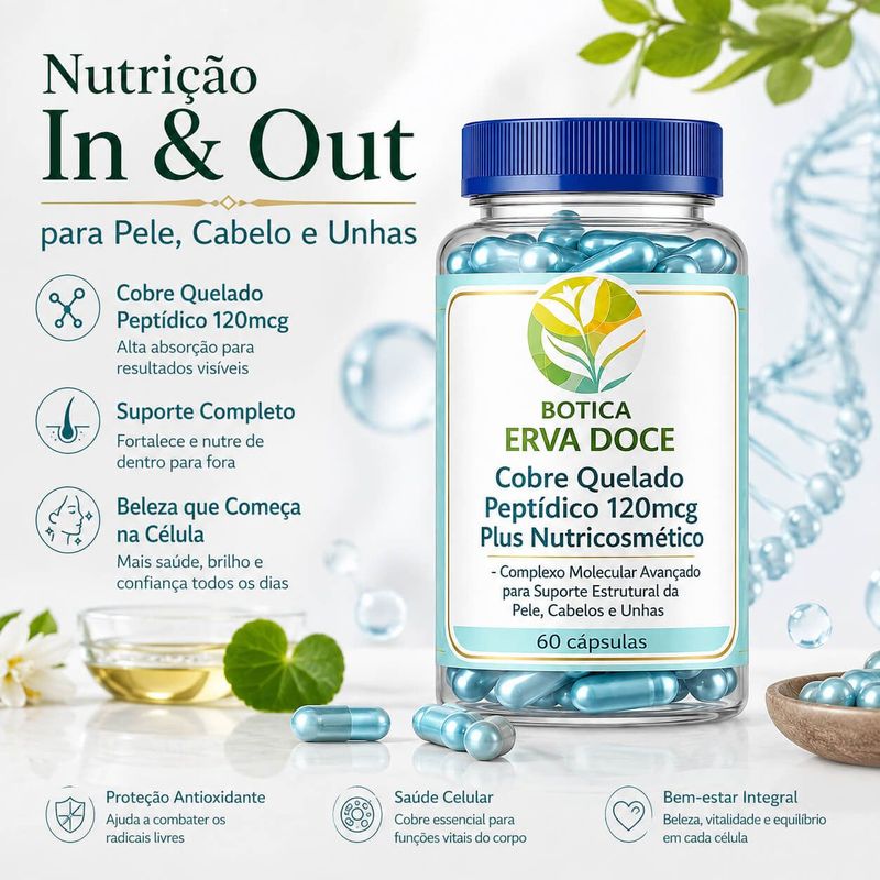 Kit Tri-Peptídeo de Cobre Terapia Integrada In & Out 60 Dias