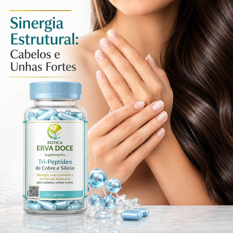 Suplemento com Tri-Peptídeo de Cobre e Silício  – 60 Cápsulas