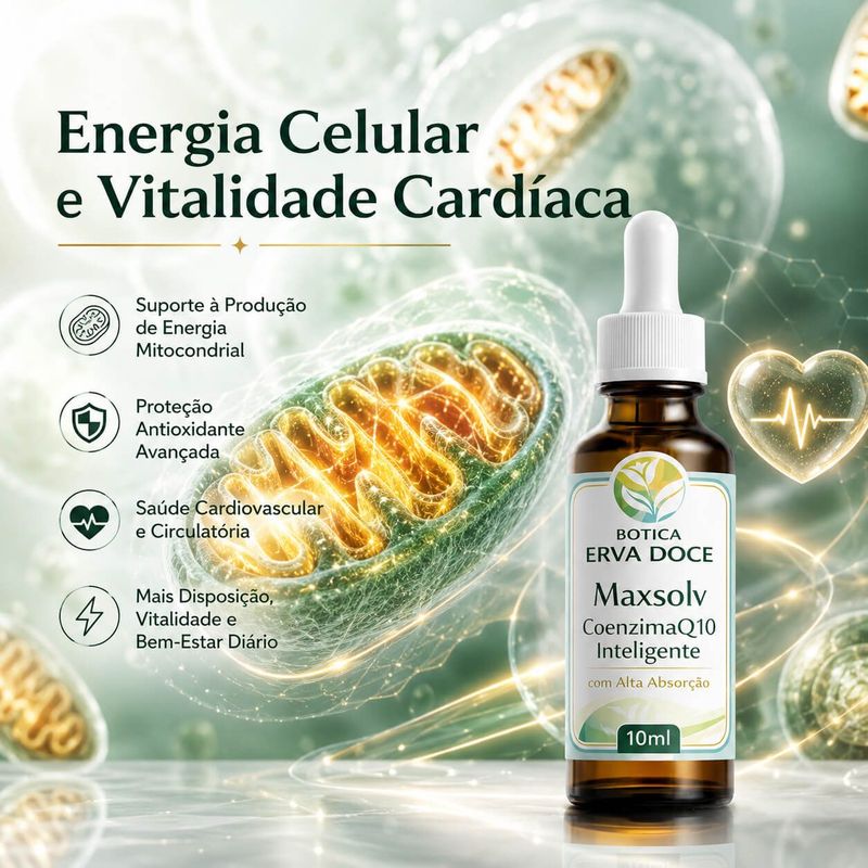 MaxSolve Coenzima Q10 Nanotecnologia Gotas 10mL