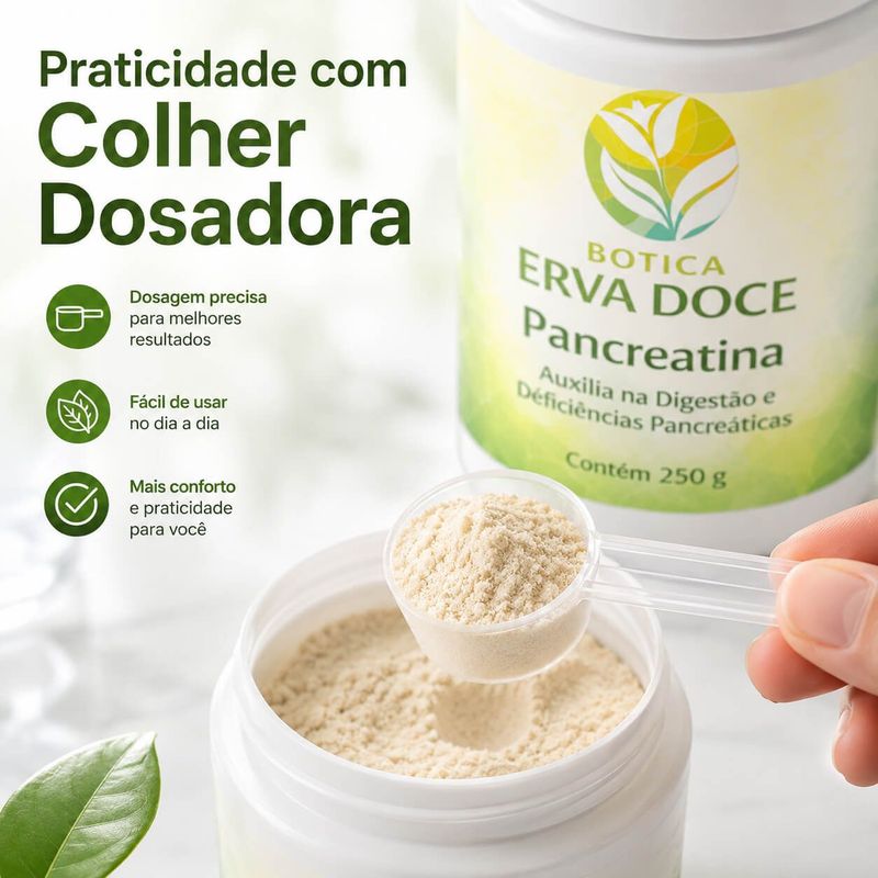 Pancreatina – Enzimas Digestivas Essenciais 250 gramas