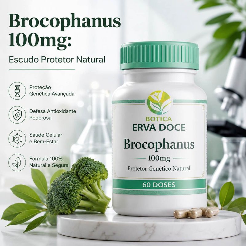 Brocophanus 100mg Escudo Protetor Antioxidante 120 Cáps