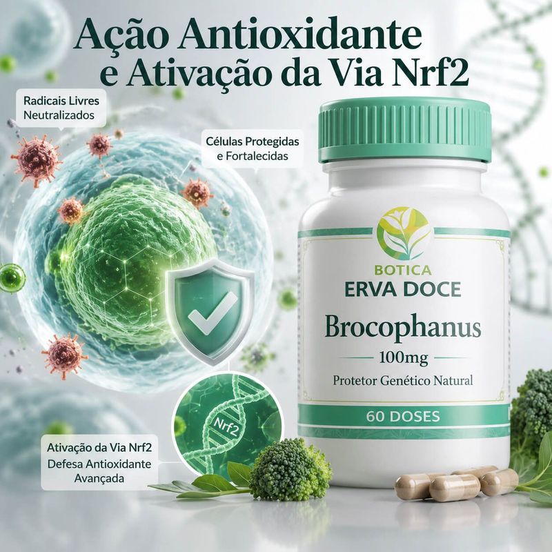 Brocophanus 100mg Escudo Protetor Antioxidante 120 Cáps