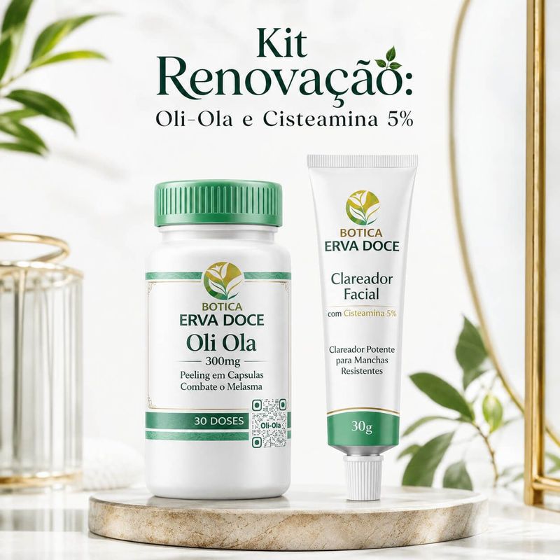 Kit Oli-Ola e Cisteamina 5% Clareador e Uniformizador