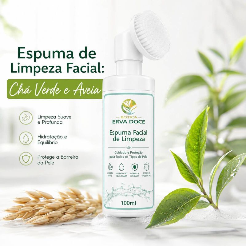 Espuma de Limpeza Facial Calmante Antiox Todos Tipos 100ml