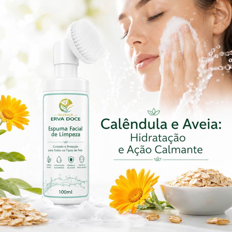 Espuma de Limpeza Facial Calmante Antiox Todos Tipos 100ml