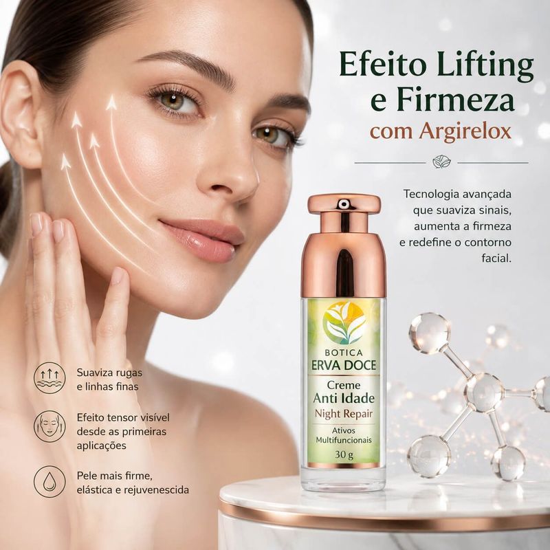 Creme Anti-Idade Noturno Night Repair Regenerador 30g