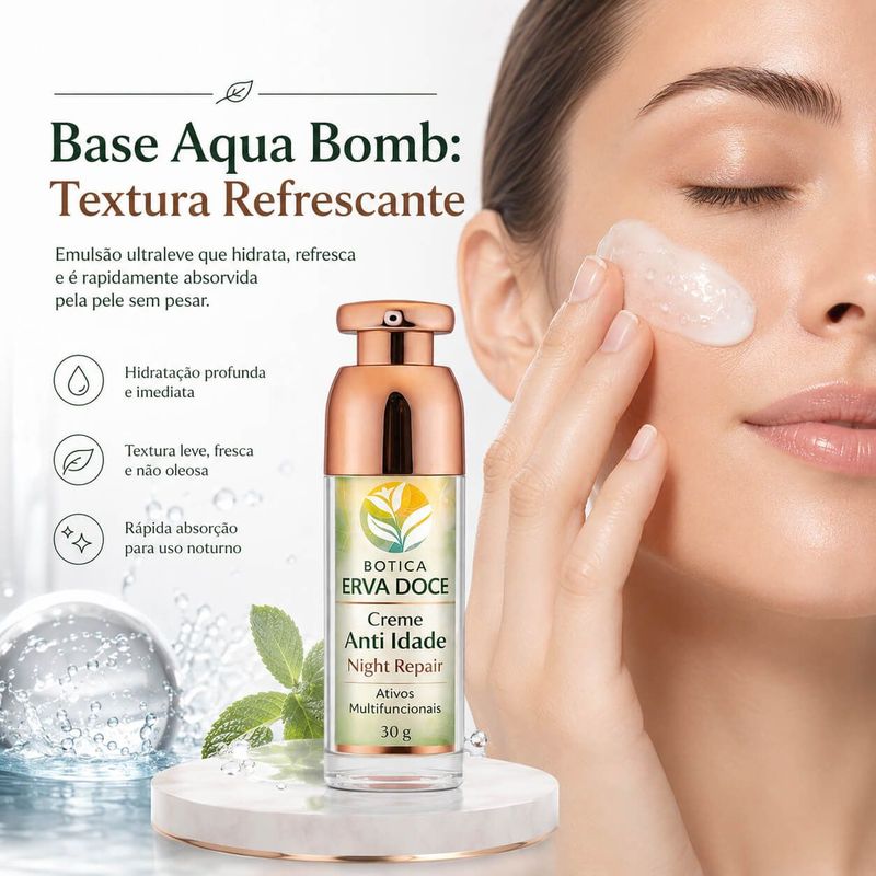 Creme Anti-Idade Noturno Night Repair Regenerador 30g