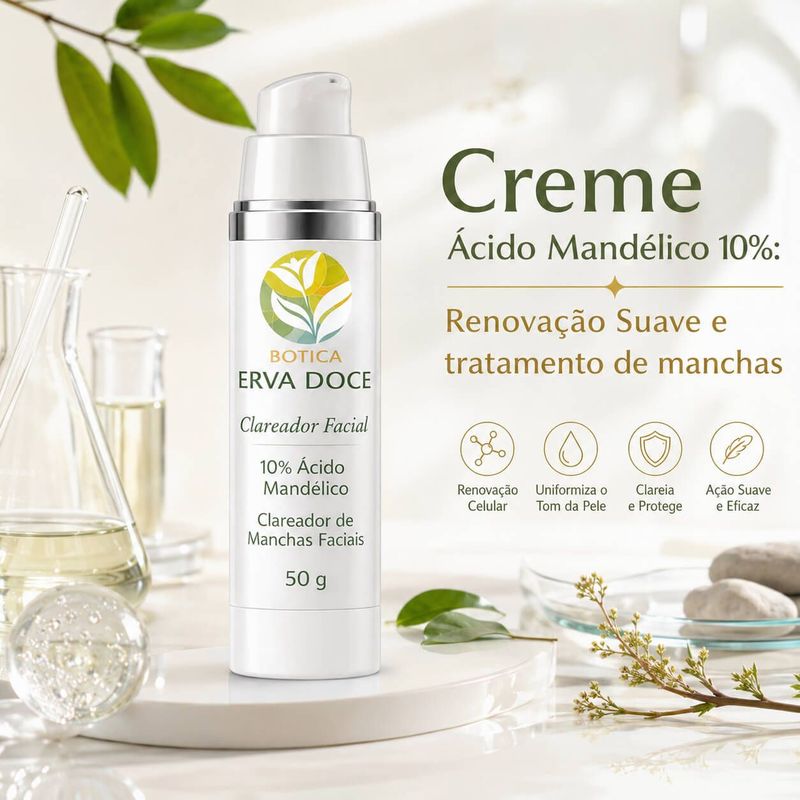 Clareador Facial  Acido Mandelico 30gr
