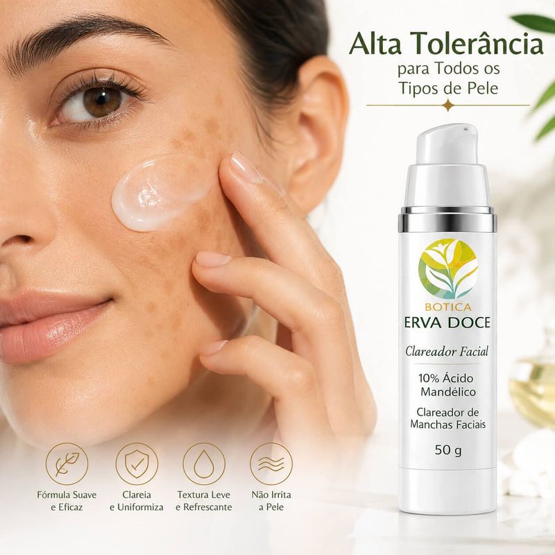 Clareador Facial  Acido Mandelico 30gr