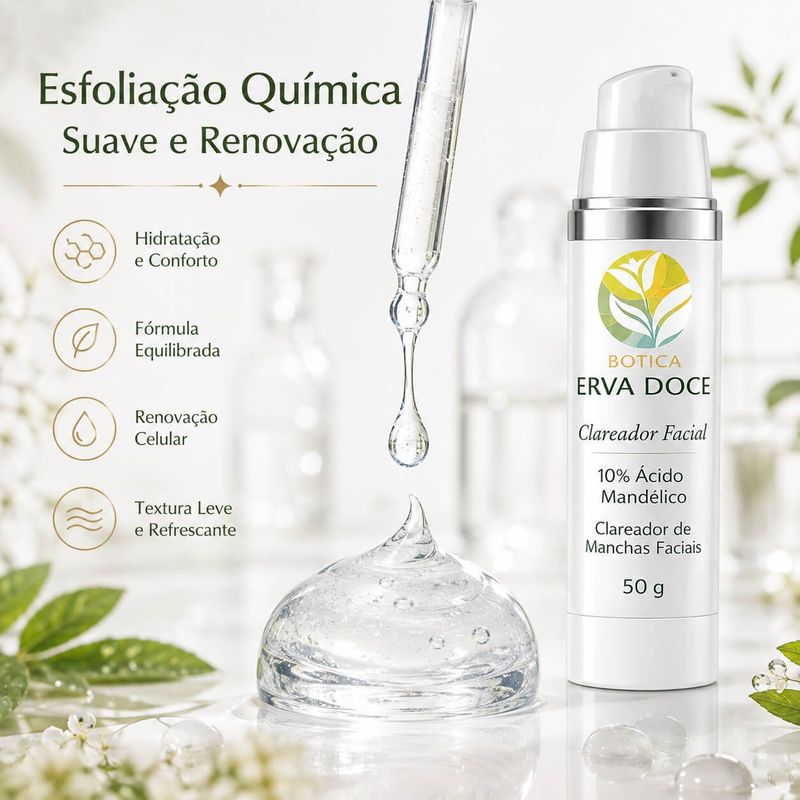 Clareador Facial  Acido Mandelico 30gr