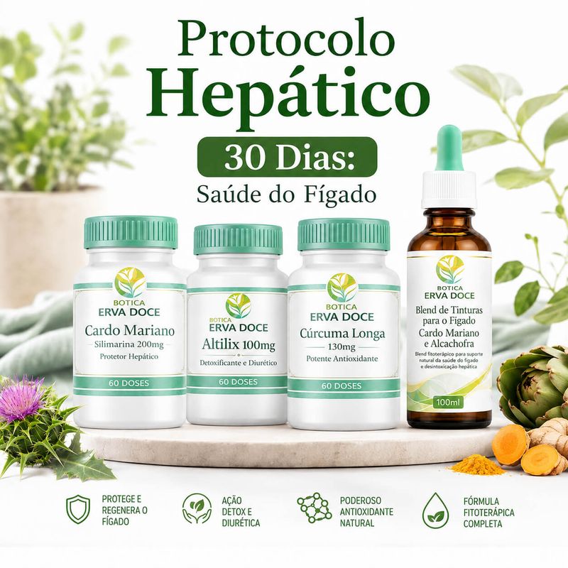 Protocolo Hepático Natural  Saúde do Fígado - 30 Dias