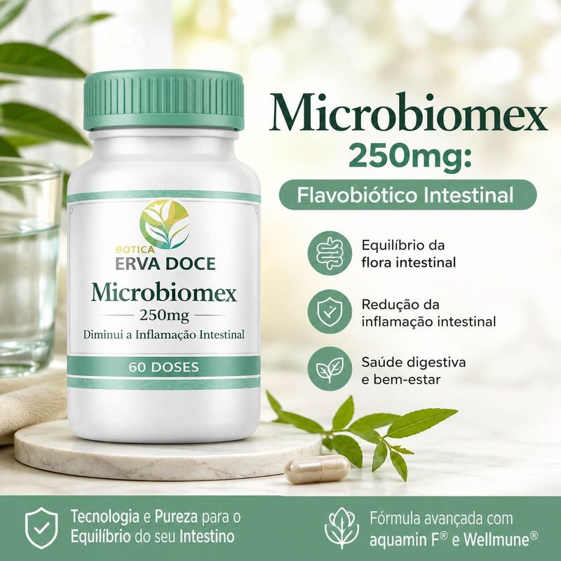 Microbiomex 250mg 60 Doses