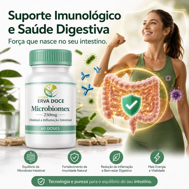 Microbiomex 250mg 60 Doses