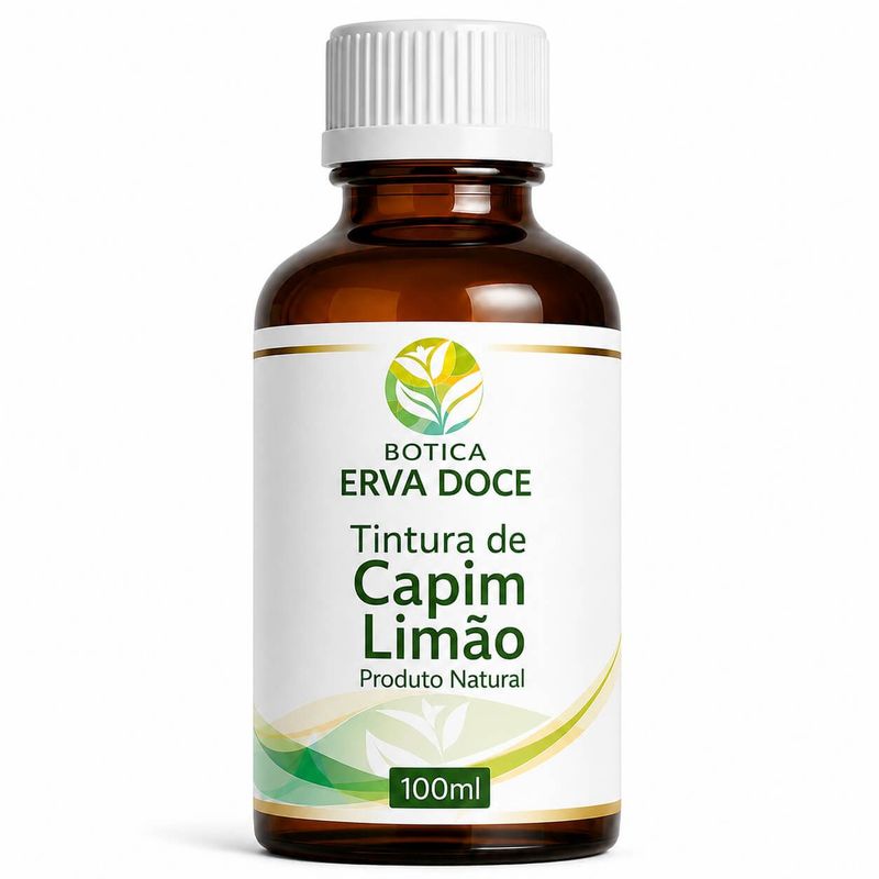 Tintura de Capim Limão  - Relaxamento e Bem-Estar 100ml 