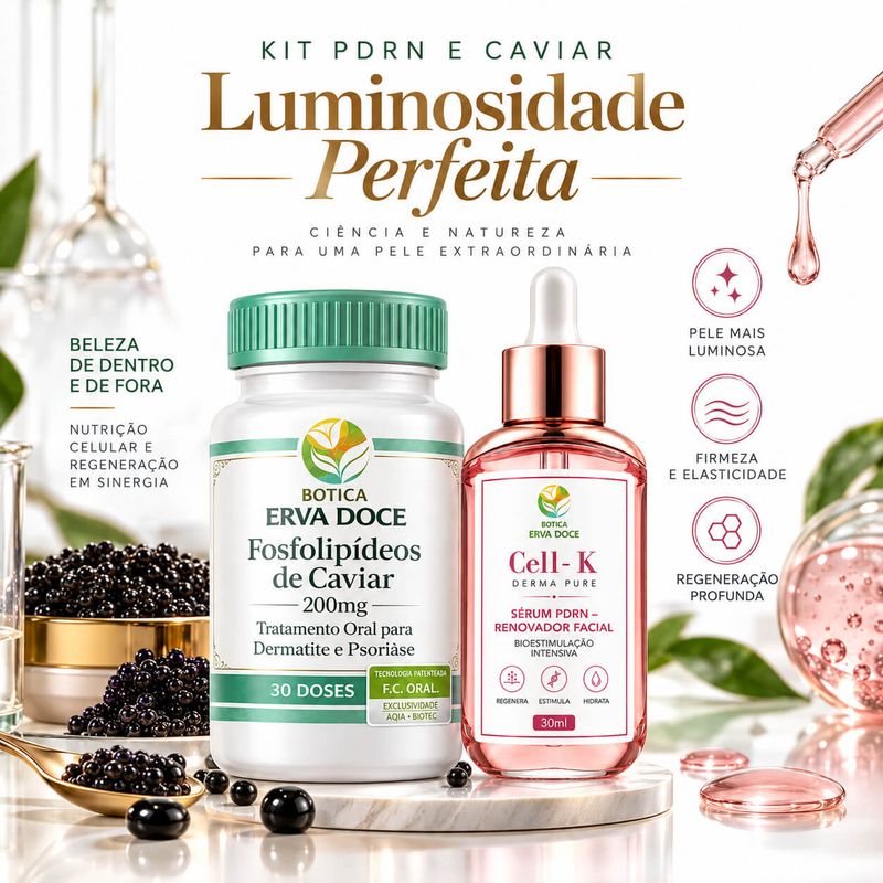 Kit  Rejuvenescedor  com PDRN e  Fosfolipídeos de Caviar 