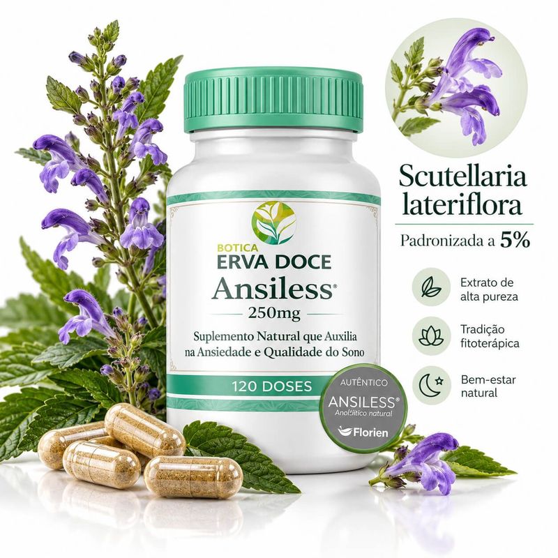 Ansiless 250mg – Alívio Natural para o Estresse  60 caps