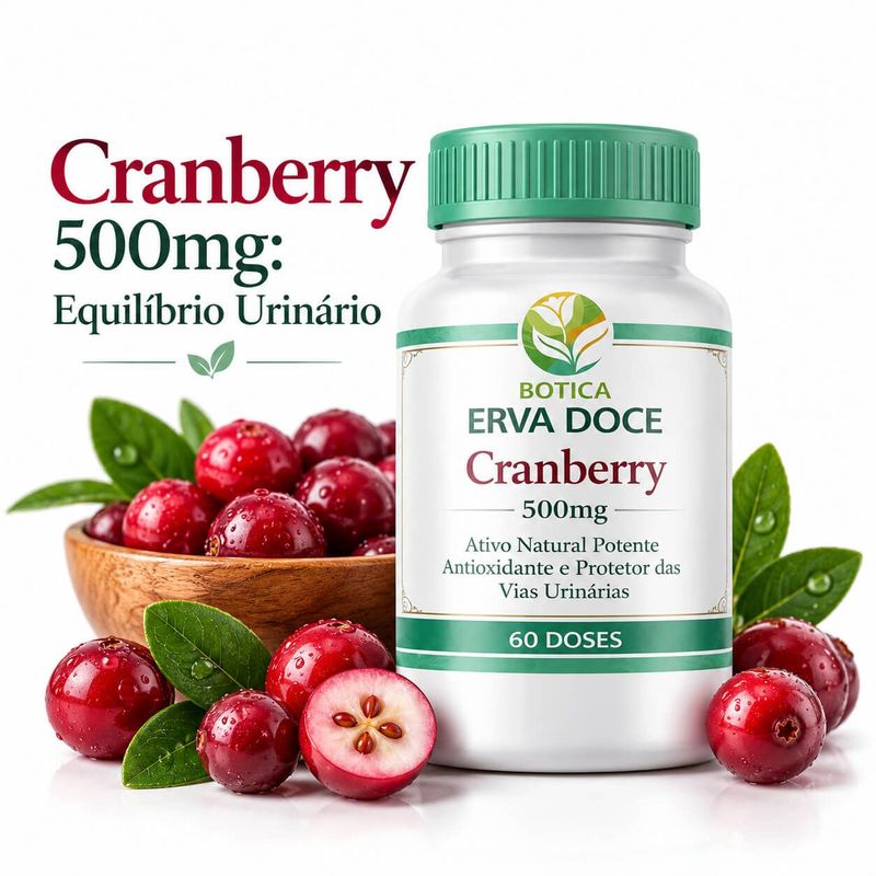 Cranberry 500mg –  Equilíbrio Urinário 60 Doses