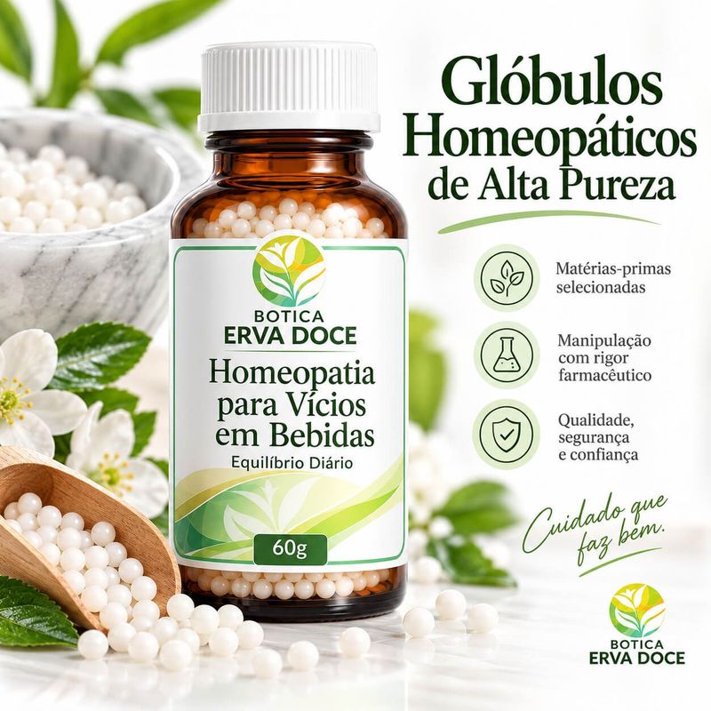Formula Homeopatica para Parar de Beber 60 gramas