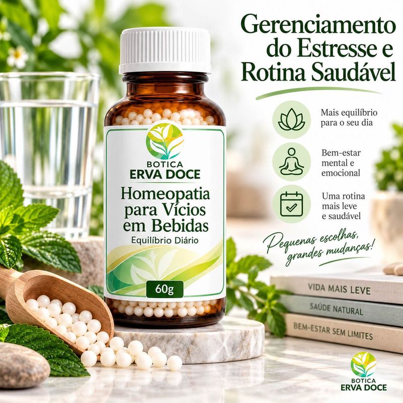 Formula Homeopatica para Parar de Beber 60 gramas