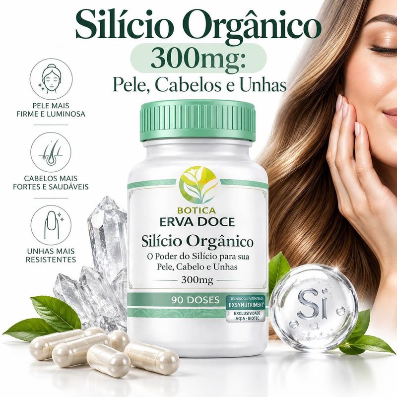 Silicio Organico 300mg 60 Doses