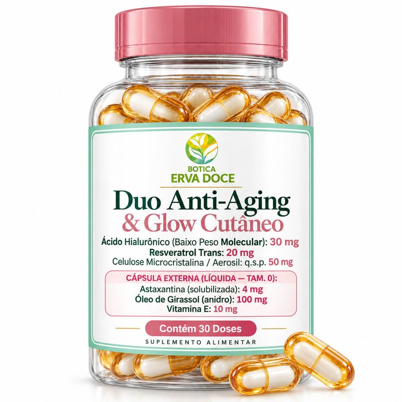 Capsula Duo Anti-Aging e Glow Cutaneo 30 Doses