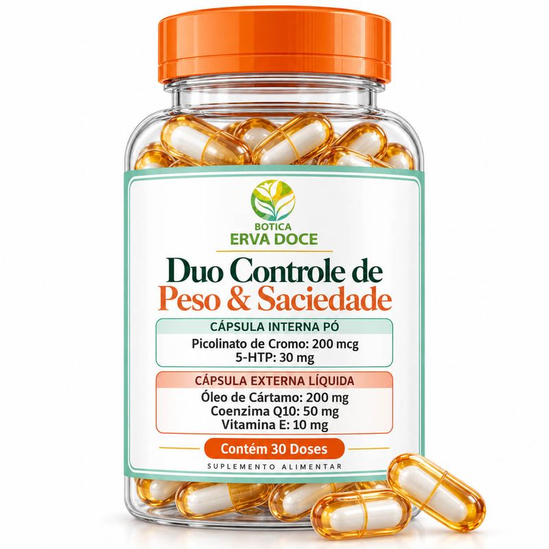 Capsula Duo Controle de Peso e Saciedade 30 Doses