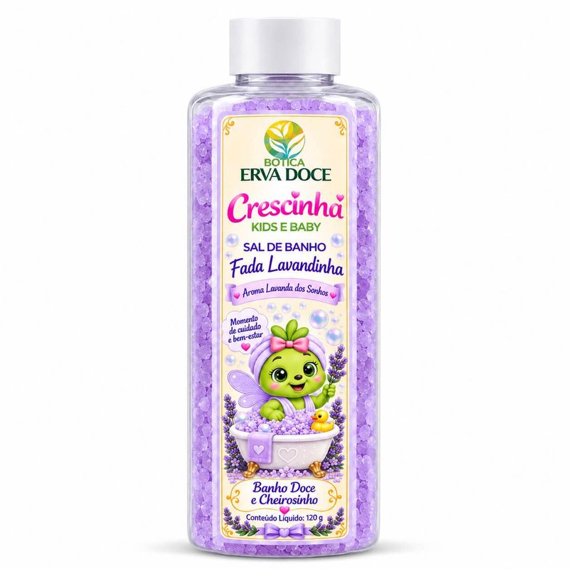 Sal de Banho Infantil Lavandinha - Ritual de Sono 120g
