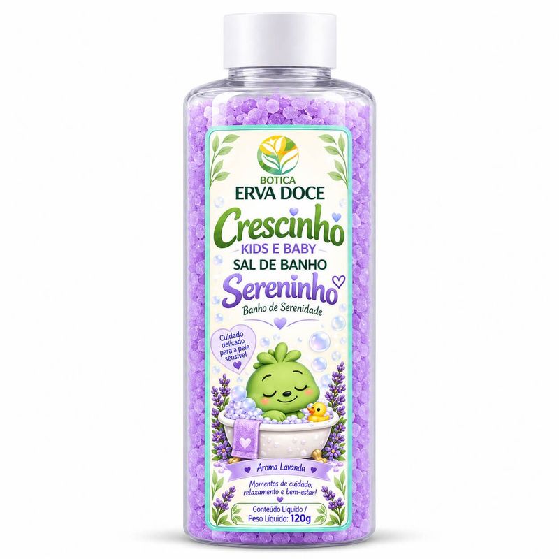 Sal de Banho Infantil Sereninho - Sono e Relaxamento 120g