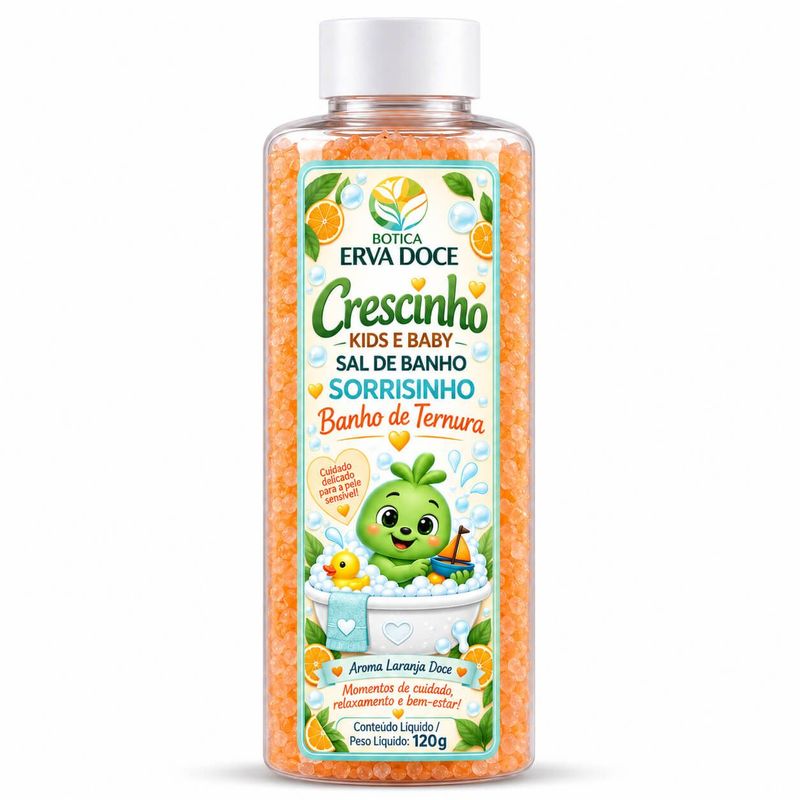Sal de Banho Sorrisinho Crescinho Kids – Aroma de Alegria 120gr